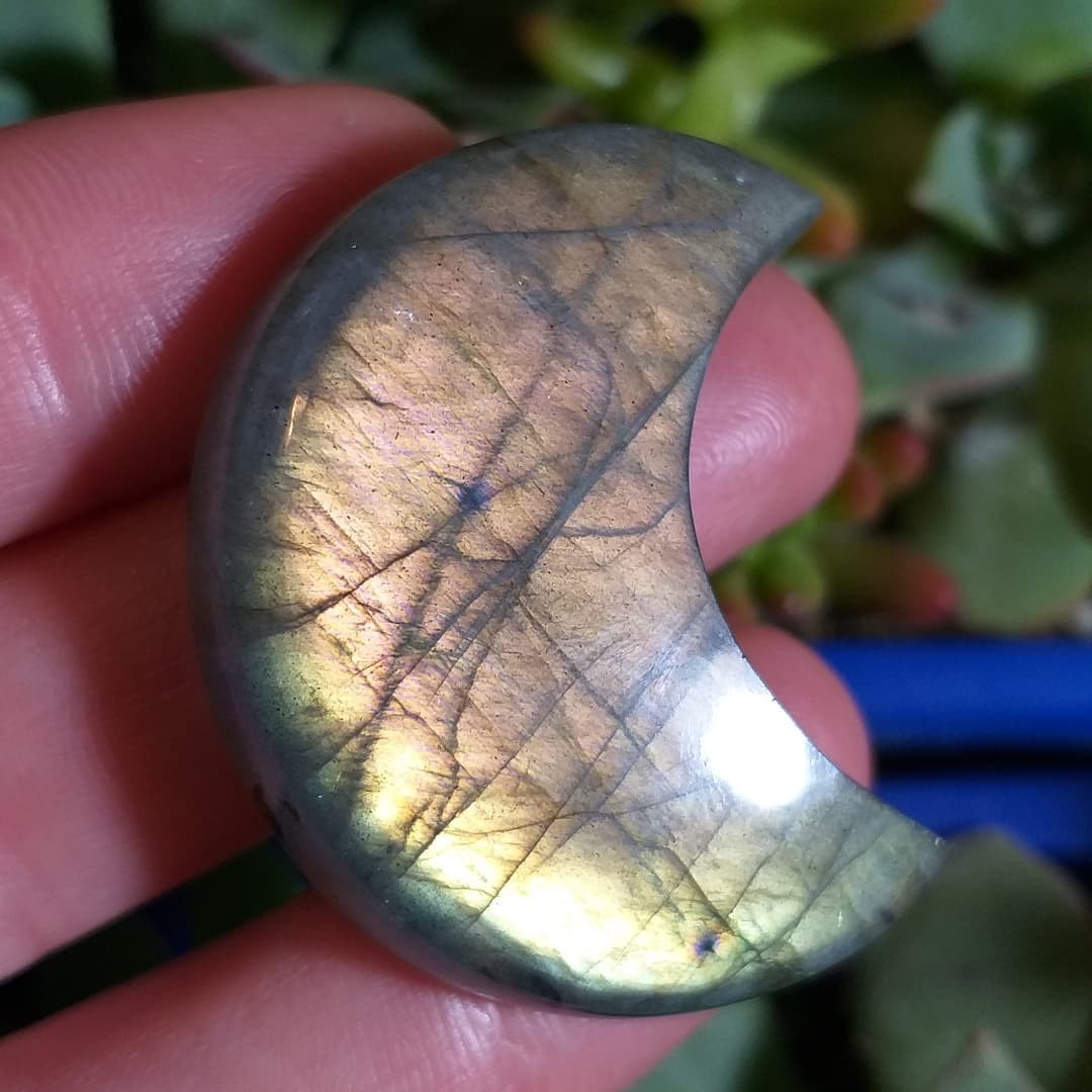 Luna de Labradorita Naranja XL - 38,0x30,1 mm