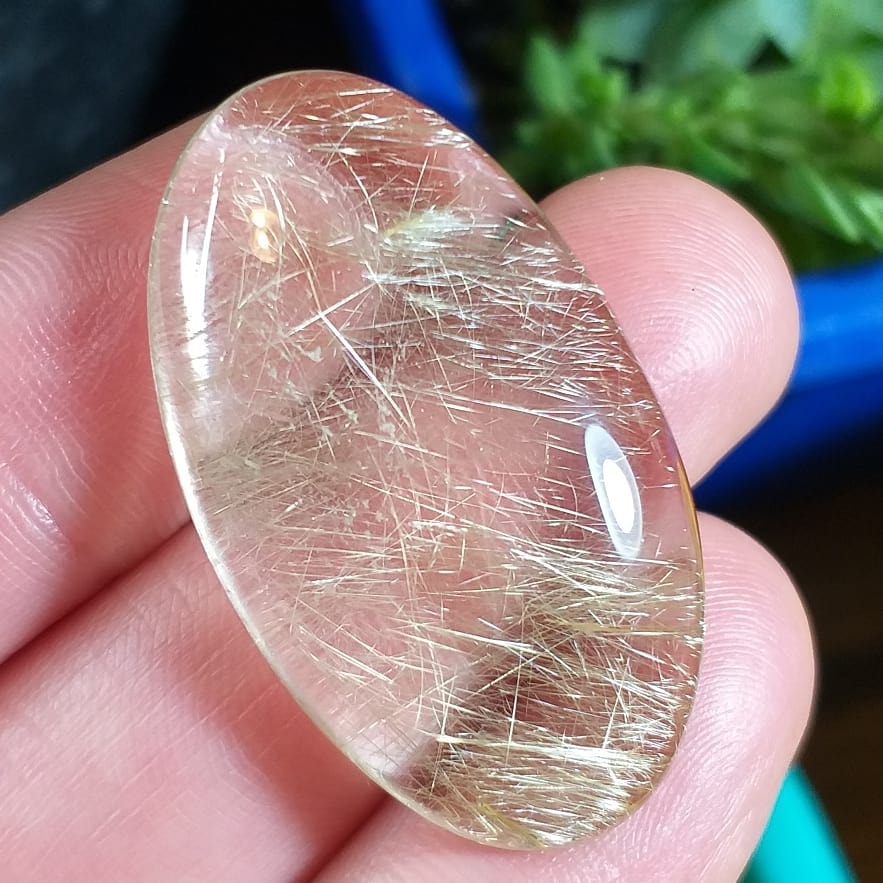 Cuarzo Rutilado Dorado - 34,8x20,3 mm