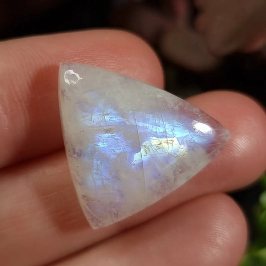 Labradorita Blanca/Piedra Luna Arcoíris - 19,6x23,5 mm
