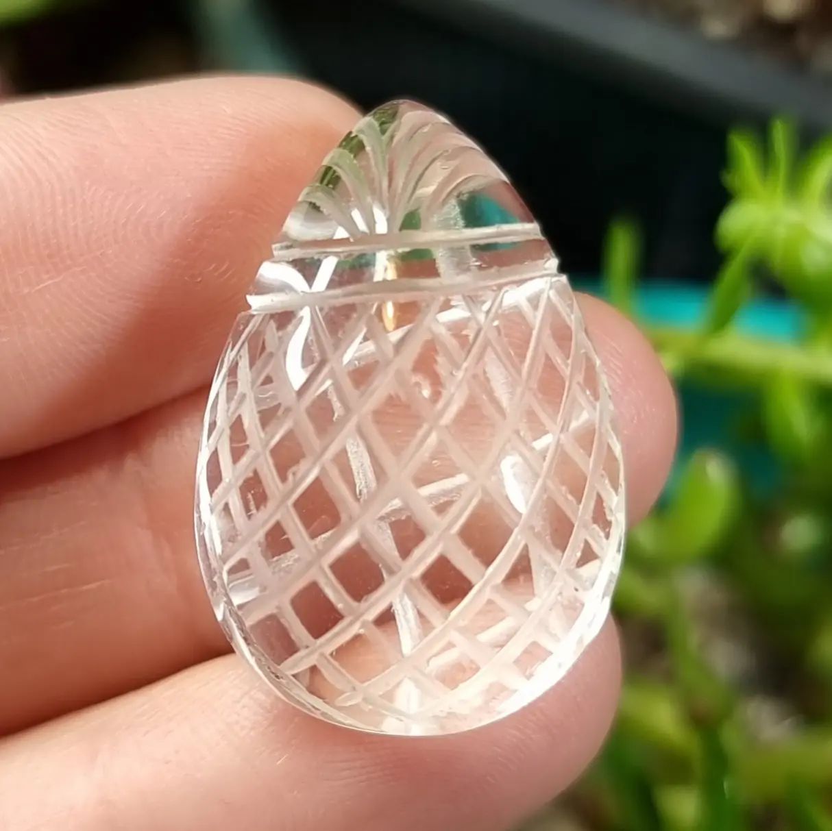 Cuarzo Cristal Tallado - 29,0x19,4 mm