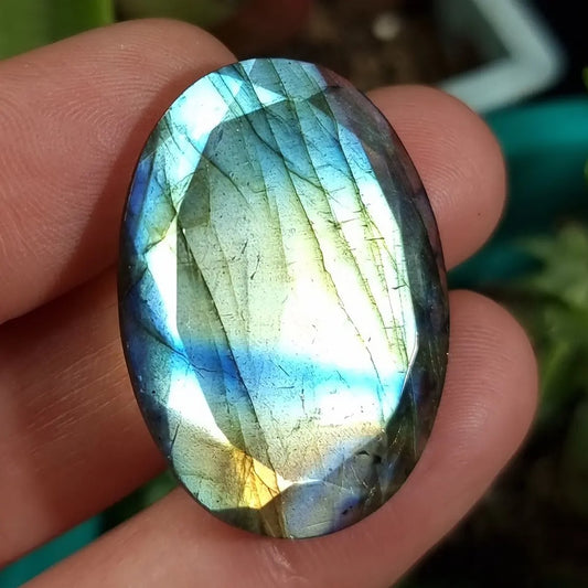 Labradorita Facetada Alta Calidad - 31,7x22,6 mm