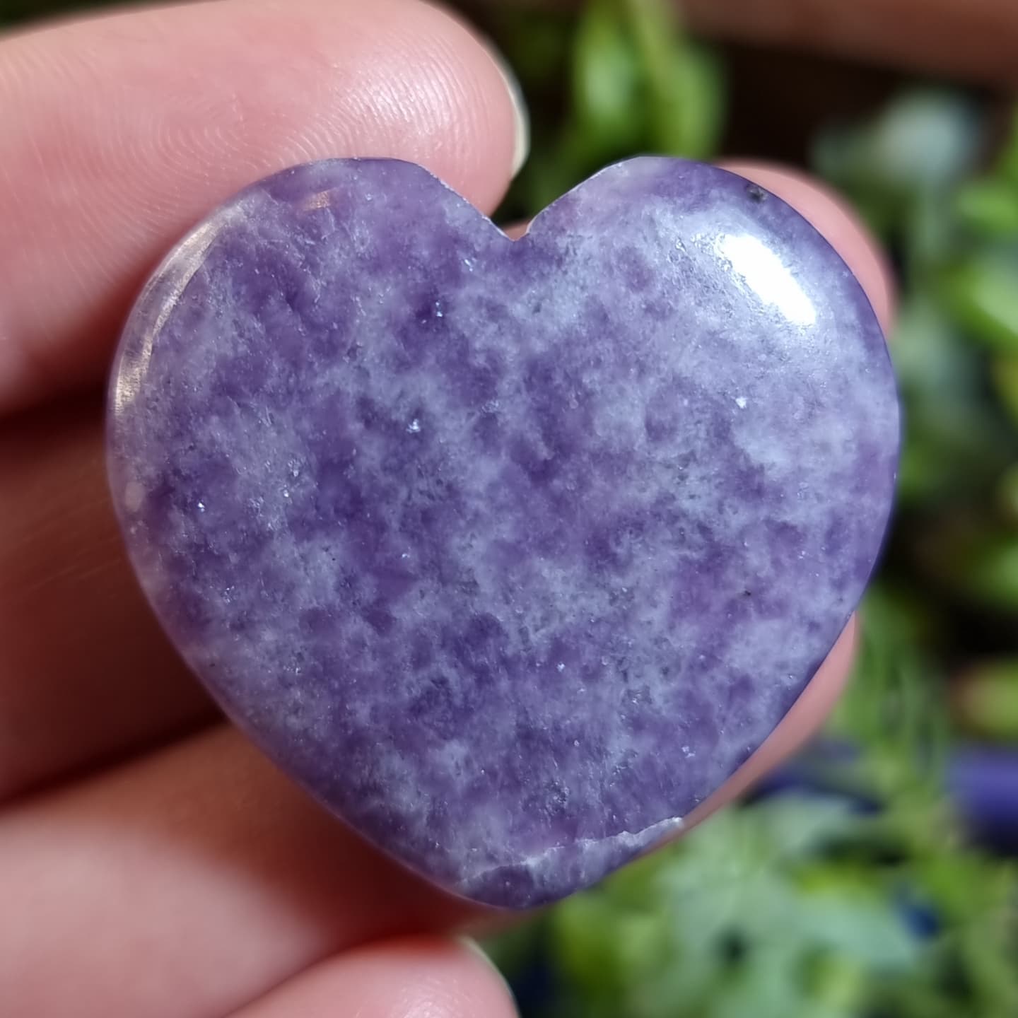 Corazón de Lepidolita - 32,0x33,7 mm