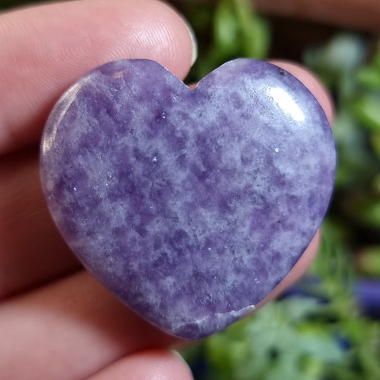 Corazón de Lepidolita - 32,0x33,7 mm