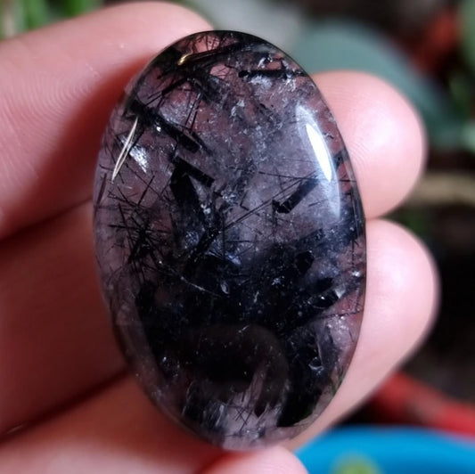Cuarzo Turmalinado - 36,0x23,4 mm