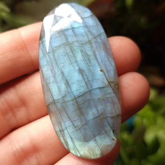 Labradorita Facetada XXL - 52,9x25,7 mm