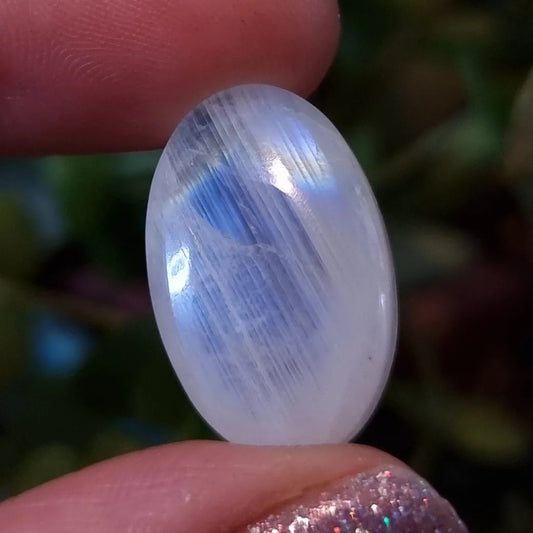 Labradorita Blanca/Piedra Luna Arcoíris - 22,2x13,9 mm