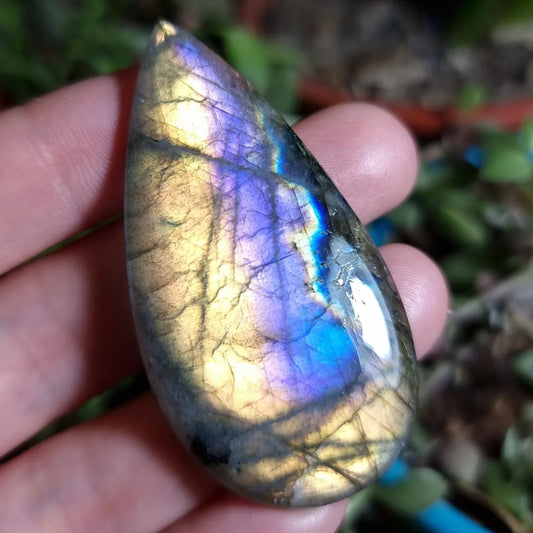 Labradorita Morada Naranja XXL - 56,0x28,5 mm